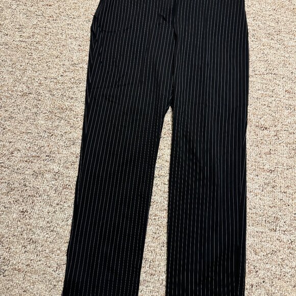 Chico's black and white stripe slacks (size 1) - Picture 2 of 5